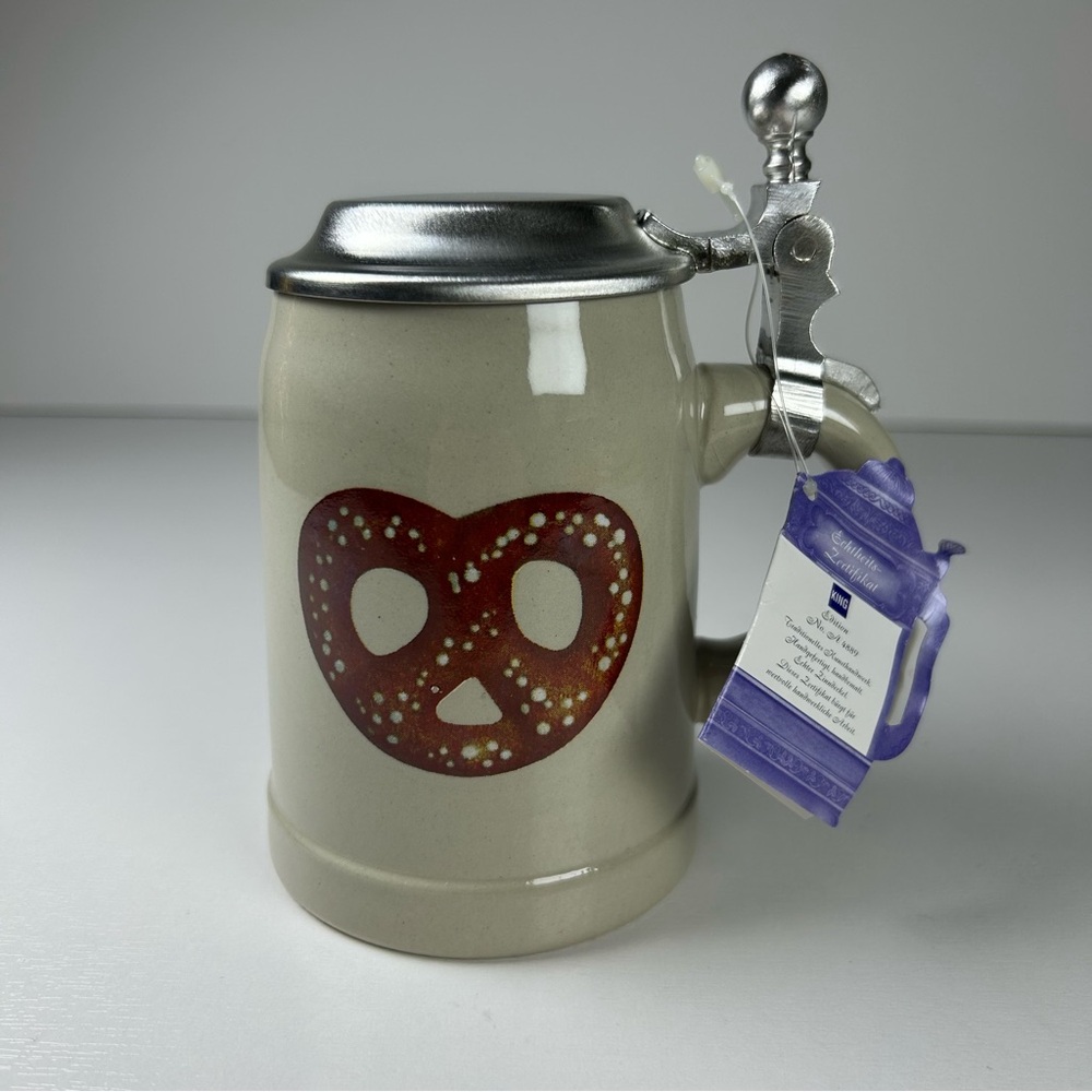 King Original Bierkrug Deutschland Stein Germany Pretzel Limited Edition #4889
